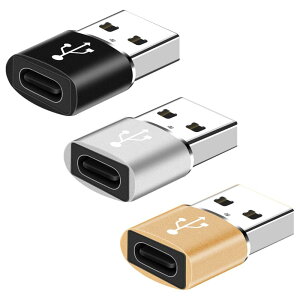 【送料無料】YFFSFDC USB CメスからUSBオス変換アダプター 3個セット USB OTG 変換コネクタ タイプc 急速充電 タイプC to A 変換コネクタMacBook iPad Pro iPhone 13/12/11 Pro Maxなどに対応
