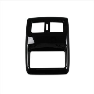【送料無料】RUIQ 日産 新型 エクストレイル T33 (令和4年7月) 専用 内装 後部座席 エアコン リング ガーニッシュ 吹き出し口 パネル Nissan X-Trail e-4ORCE 専用 設計 (ピアノブラック)