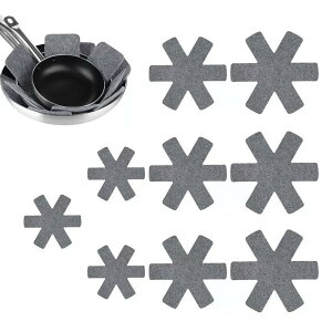 【送料無料】PAVIKE 鍋敷き フェルト ポットプロテクター 9枚入り ポットパンプロテクター 鍋敷き ストーブ グラタン皿 キャンプ 畳める 蒸し器 吸水 プチプラ 鍋敷き おしゃれ 耐熱 マット 北