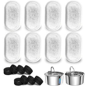 【送料無料】SAMNISOO水飲み器ステンレス製 3.2L大容量交換用フィルター(16コセット)