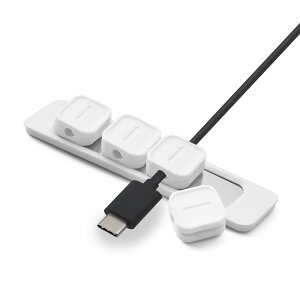 【送料無料】ESJNNK ケーブルクリップ マグネット 4個入り ケーブルホルダー パソコン配線 ケーブル収納 整理 強力磁気 固定 直径3.5mm内のケーブルに対応 配線アクセサリー 絡み防止 落下防止