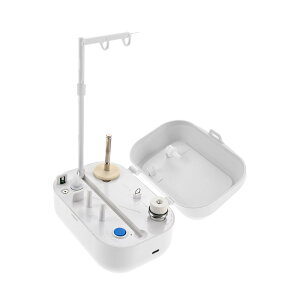 【送料無料】Hicello ミシン用自動ボビンワインダー 電動ワインダー 糸巻き機 5VDC充電式&バッテリ駆動兼用 コンパクト 操作簡単 裁縫道具 電動ボビン巻き機 ロックハンドル付き 家庭用 ミシ