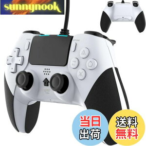 �y���������zElnicec P4 �R���g���[���[ �L�� �w�ʃ{�^���t�� [2025�N�ŐV�o�[�W����] p4 �Q�[���p�b�h TURBO�A�ˋ@�\ �W���C���Z���T�[�@�\ HD�U�� �l�ԍH�w USB�ڑ� �V�X�e���Ή� ���ϋv�{�^�� �S