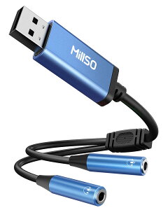 yzMillSO USB I[fBIϊA_v^ CzWbN  2zP[u usb|[g- 3.5mm~jWbNx2 4 TRRS Cz  USBOt TEhJ[h PS5,PS4,Mac OS/X,Windows/WindowsXP,s