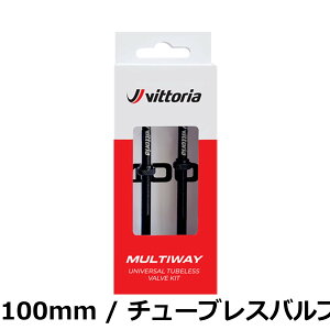 �y���������z�r�b�g���A(Vittoria) �}���`�E�F�C �`���[�u���X�o���u[Multiway Tubeless Valve] 2�{��