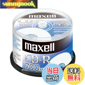 【送料無料】maxell データ用 (1回記録用) CD-R 700MB 48倍速対応 インクジェットプリンタ対応ホワイト(ノンワイド印刷) 50枚 スピンドルケース入 CDR700S.PNW.50SPZ