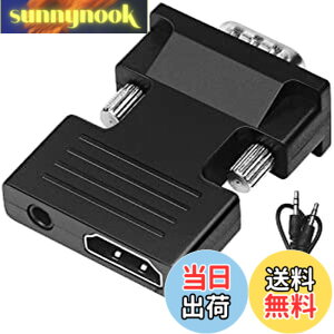 �y���������zleizhan HDMI�ϊ���A1080P/720P�Ή� �F�F�u���b�N�A�T�C�Y�FHDMI to VGA