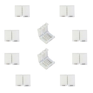 �y���������zLitaElek 4�s��RGB LED�e�[�v�R�l�N�^ 4PIN LED�X�g���b�v�R�l�N�^SMD RGB LED�X�g���b�v���C�g�p�̑f�����V�[�����X�Ȑڑ� ���c�t���s�v�i10�j �F�FRGB 8mm, 10pcs