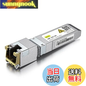 �y���������z10Gtek 10GBase-T SFP+���W���[��, 10G-T, 10G�J�b�p�[, RJ-45 SFP+ CAT.6a, �ő�30m, ���g�����V�[�o �F�Fx1�A�T�C�Y�F1����