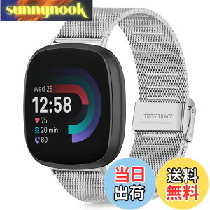 �y���������z[HeeNia] Fitbit Versa 4 /Fitbit Versa 3 /Fitbit Sense 2 /Fitbit Sense �Ή� �o���h �����x���g �X�e�����X�� �ւ��x���g �������߉\ �j�����p Fitbit Versa 4 /Fitbit Versa 3 /Fitbit Sense 2 /Fitbit Sense �Ή� 