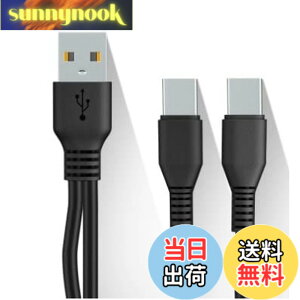�y���������zCable Factory�y �[�d & �f�[�^�]�� Type C ��҃P�[�u�� 1M ���F �z 1�{�� USB�[C �X�}�z �^�u���b�g��2�䓯���ɏ[�d TypeC Y���P�[�u�� ����P�[�u�� �f�[�^�ʐM 2 in 1���֗� USB�P�[�u�� + 