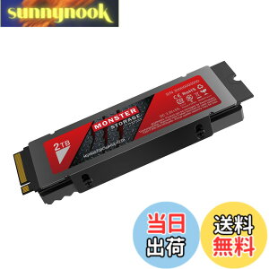 �y���������zMonster Storage NVMe SSD PCIe Gen 4x4 PS5�m�F�ς� M.2 Type 2280 ���� SSD 3D TLC �������K�i ���[�J�[5�N �T�C�Y�F2TB