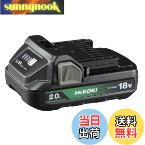 �y���������zHiKOKI(�n�C�R�[�L) iKOKI 18V 2.0Ah ���^���`�E���C�I���d�r �c�ʕ\�������v�t�� �≷�� UL18DC UL18DD UL18DBA�Ή� BSL1820M 0037-7795