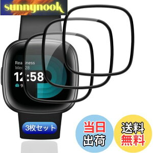 yzy3Zbgz Ή Fitbit Versa4 / Serse2 tB KXtB 3 PET Yf@ ߗ Ή Fitbit Versa4 یtB 3DȖʃJo[ Ή Fitbit Serse2tیtB LY