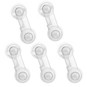 【送料無料】YJRUNFU ドアロック チャイルドロック ベビーガード 5個セット 360度回転 安全 ストッパー 多機能 家具を傷つけない 開け閉め ベビーロック 子供 安全 ロック 猫いたずら防止 地震