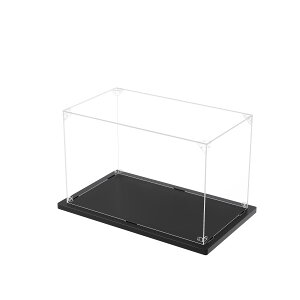 【送料無料】KUKERフィギュアケース 横長タイプ アクリルケース UVカット コレクションケース ディスプレイケース 組み立て簡単 頑丈 汚れ防止 手袋 クリーニングクロス付き(25×15×15cm)