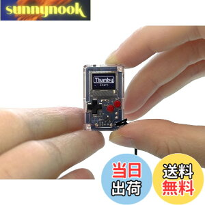 �y���������zTinyCircuits Thumby (�N���A) �����ȃQ�[���@ �v���C�\�ȃv���O�����\�ȃL�[�`�F�[���F �d�q�~�j�`���A STEM�w�K�c�[��