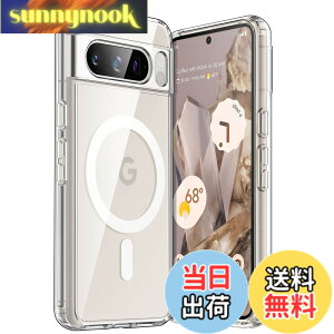 �y���������zJETech Google Pixel 8 Pro 6.7 �C���` 2023�p �}�O�l�b�g�P�[�X MagSafe�A�N�Z�T���Ή� �ϏՌ��X�}�z�ی�J�o�[ ���΂܂Ȃ� �n�[�h�N���APC�o�b�N (�N���A)