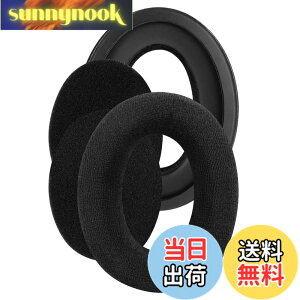 �y���������zGeekria �C���[�p�b�h Comfort �݊��� �p�b�h �[���n�C�U�[ Sennheiser HD505, HD 515, HD 518, HD 555, HD558, HD559, HD569, HD579, HD589 �w�b�h�z���ɑΉ� �p�b�h �C���[/�C���[�J�b�v �x���A (�u���b�N)