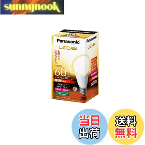 �y���������z�p�i�\�j�b�N LED�d�� �������a26mm �d��60W�`���� �d���F����(7.8W) ��ʓd���E�L�z���^�C�v ���`���Ή� LDA8LGK60ESW