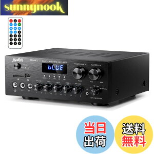 �y���������zMoukey �p���[�A���v �V�X�e�� �}�C�N�~�L�T�[ 220W Bluetooth�Ή� �f���A���`�����l���T�E���h�I�[�f�B�I�X�e���I���V�[�o�[ ���j�^�����O/USB�ASD�AAUX�AMIC IN/�G�R�[�A���W�I�ALCD-�z