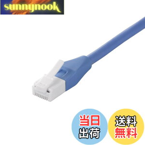 �y���������z�o�b�t�@���[ BUFFALO �c���̐܂�Ȃ�LAN�P�[�u�� �J�e�S��6a �X�g���[�g �m�[�}���^�C�v �u���[ BSLS6ANU10BL