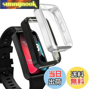 �y���������zHianjoo 2���� Huawei Band 10/9/8 �Ή� �P�[�X [�ی�J�o�[ + �t�B���� ��̌^] Huawei Band 10/9/8 �Ή� �J�o�[ TPU�f�� �S�ʕی� �Ռ��z�� �����x�^�b�` �\�t�g�P�[�X [��+��]