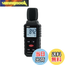 【送料無料】Mcbazel デジタル騒音計 小型 音量計測器 低周波音測定器 測定範囲30~130dB 周波数応答31.5Hz~8KHz 工場、作業場、学校、住宅地、オフィス 日本語取り扱い説明書付き-ブラック