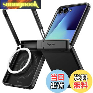 �y���������zSpigen �y�n��18�N�̋Z�p�́zGalaxy Z Flip7 �P�[�X �q���W�ی� �ϏՌ� MagFit�Ή� �w��h�~ �����Y�ی� �^�t�A�[�}�[�E�v���E�}�O�t�B�b�g ACS09561 (�u���b�N)