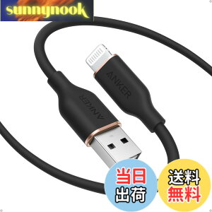 �y���������zAnker ���C�g�j���O�P�[�u�� (Flow) 1.8m �u���b�N ���܂Ȃ��P�[�u�� �V���R���f�ލ̗p iPhone 14 / 13 / 12 �� �e��Ή�