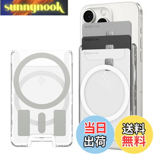 �y���������z[Spigen] MagSafe�Ή��J�[�h�P�[�X�y���ʃ}�O�l�b�g�ŃX�}�[�g�Ȋ��p�z iPhone 17 Pro Max iPhone 17 Pro iPhone 17 iPhone Air iPhone 16/15/14/13/12�V���[�Y �N���A �����J�[�h�P�[�X ���͂Ȏ��� �E��