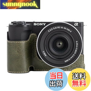 �y���������zRieibi �J�����P�[�X�ASony ZV-E10 II�pPU���U�[�n�[�t�P�[�X�ASony ZV-E10 II�p�ی�P�[�X Sony ZVE10 II�p�J�o�[�A�����J�����o�[�W�����ƃn���h�O���b�v�f�U�C��
