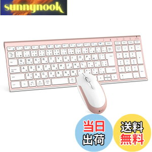 �y���������ziClever �L�[�{�[�h ���C�����X �L�[�{�[�h �}�E�X�Z�b�g ���{��z�� �É� �����^ ���� 2.4G �L�[�{�[�h�E�}�E�X�Z�b�g USB�ڑ� �L�[�{�[�hType-C�[�d�� �t���T�C�Y �e���L�[�t�� �}