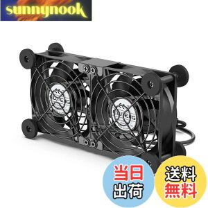 �y���������zELUTENG USB�t�@�� 8cm 2�A ��p�t�@�� �ɏՃp�b�h�t�� �É� ��@ ���u���� 3�i�K���ʒ��� ���� �������ʎ��� ��p�N�[���[ ���^ �����@ ������ 5V �_�u�� 2750RPM x 2 ���^ PC/PS5 / PS4 / 
