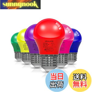 �y���������zORALUCE LED�d�� �J���[�d�� E26���� 40W���� 5W 450lm 220�x�L�z�� �����F �����d�� �����Ή� �����s�� ���^�d�� PSE�F�� 6�F�Z�b�g 6��