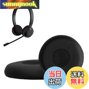�y���������zkwmobile 2x �w�b�h�z���J�o�[ Jabra Evolve 20 / 20se / 30 / 30II / 40 / 65�Ή� �����p�C���[�p�b�h - �N�b�V���� PU���U�[ ���F