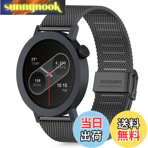 �y���������z[HeeNia] �o���h CMF by Nothing Watch Pro 3/CMF by Nothing Watch Pro 2 �Ή� �����x���g �X�e�����X�� �ւ��x���g �������߉\ �j�����p �����o���h (�u���b�N)