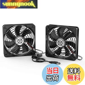 �y���������zELUTENG USB ��p�t�@�� 120mm 2�A 3�i�K���ʒ��� USB��@ �É� 2��1�g ���͑��� ��� �~�j�t�@�� ���^ 5V �u���b�N �����ԘA���ғ� ���^ 12cm ����/���[�^�[/PS4/PS3/PC�Ȃǂ̗�p Dual USB Fa