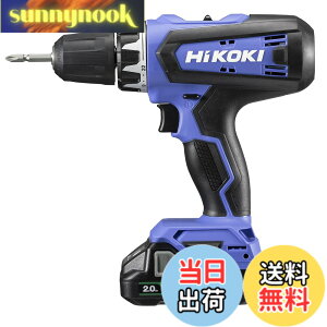 �y���������zHiKOKI(�n�C�R�[�L) 18V �R�[�h���X �h���C�o�h���� �`���b�N 1.5~13mm 22�i�N���b�` 2.0Ah �~�d�rx1�� �[�d�� �P�[�X�t FDS18DF(BG)