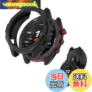 �y���������z(GARMIN) Approach S70 47mm �p �P�[�X �ی�P�[�X �yNOUKAJU�z ��̌^ TPU�f�� �S�ʕی� �����ȒP �ϏՌ� �Ռ��z�� �A�N�Z�T���[ (�u���b�N)