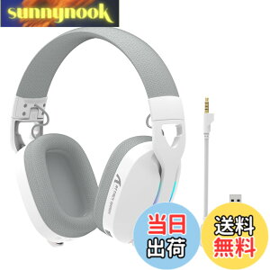 �y���������zMAMBASNAKExATTACK SHARK L90 �Q�[�~���O�w�b�h�Z�b�g lightseed�����Z�p �y�ʉ� 216g 7.1ch ���̉��� �X�e���I 40MM�h���C�o�[ ����x�� 3���[�h�ڑ��i3.5mm�L��/BT/2.4G�����j���C�A���X�w�b�h�Z