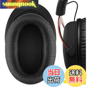 �y���������zGeekria �C���[�p�b�h�݊��� �p�b�h HyperX Cloud Stinger/Cloud Flight/CloudX/Cloud II/Cloud III/Cloud Alpha/Cloud Core/Mix �w�b�h�z���ɑΉ� �p�b�h �C���[/�C���[�J�b�v (�v���e�C�����U�[/�u���b�N)