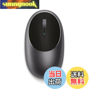 �y���������zSATECHI M1 ���� ���C�����X �}�E�X �A���~���iUSB-C�[�d���A1200DPI�A�l�ԍH�w�f�U�C���Ή���Bluetooth�}�E�X�AMacBook Air & Pro�A�m�[�gPC�AiPad�ȂǑΉ��j�| �X�y�[�X�O���[