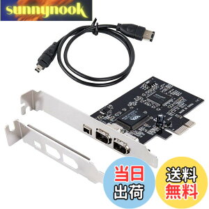 �y���������zWindows 10�pPCIe Firewire�J�[�h�AIEEE 1394 PCI Express�A�_�v�^�R���g���[��3�|�[�g�i2 x 6�s�������1 x 4�s���j�A���^�u���P�b�g�ƃP�[�u���������Windows 10�̏ꍇ�A1394a�P�[�u���t��Window