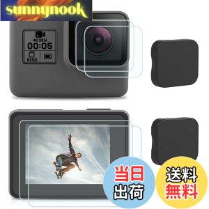 �y���������zMAEXUS�y2�Z�b�g�zGoPro Hero 7 Black/ 6 / 5 /Gopro2018 �p �����K���X �t���ی�t�B���� �����K���X�t�B���� 9H���d�x ����0.3mm �ϏՌ� �h�� �h�� �����Y�ی�+�t���ی�+�����Y�J�o�[�Z�b�g