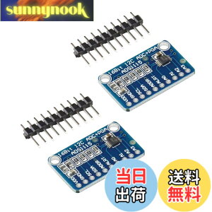 �y���������zKKHMF 2�� ADS1115 16Bit ADC 4�`�����l�� I2C IIC �݊� A/D�R���o�[�^ �σQ�C���A���v�t�� PGA ADC���W���[�� Arduino�p Raspberry Pi�p
