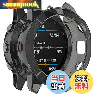 �y���������zMiimall Garmin(�K�[�~��) Fenix 6/Fenix 6 Pro/Fenix 6 Sapphire��p�P�[�X Garmin Fenix 6 �J�o�[ �\�t�g TPU�ގ� �҂�����Ή� �C�菝�h�~ �y�� �h�Ռ� Fenix 6 Pro �ی�P�[�X �o���p�[�i�u���b�N�j