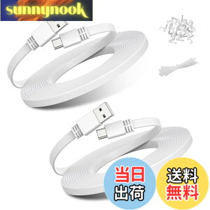 �y���������zBasesailor �}�C�N��USB�d���P�[�u���i2�{�j�A�t���b�g�}�C�N��USB�[�d�d���R�[�h�AWyze Cam Pan�AYi Cam�ANest Cam�ABlink Mini XT XT2 �A�E�g�h�A�i��3���� �J�����j�J�����AFurbo �h�b�O�J����