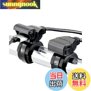 �y���������z�f�C�g�i(Daytona) �o�C�N�p USB�d�� USB-A 24W �h�� iPhone/Android�Ή� �u���[�L�X�C�b�`�ڑ� ���C���L�[�A�� 2�|�[�g 99503