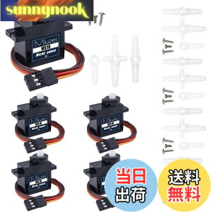 �y���������zMiuzei �T�[�{���[�^�[ �}�C�N���T�[�{ 9g 180° 5���^���M�A ���g���N RC�w���R�v�^�[/��s�@/�{�[�g/���{�b�g/Arduino�ɓK�p